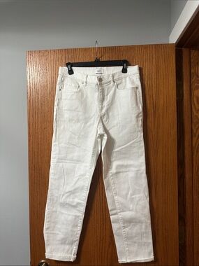 LOFT White Boyfriend Jeans